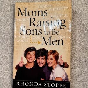 Moms Raising Sons to Be Men by Rhonda Stoppe - Beige Cover